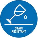 stain resistant logo