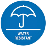 water resistant logo