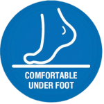 comfortable under foot logo
