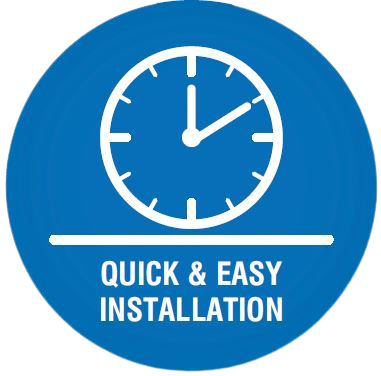 quick and easy installation logo