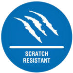 scratch resistant logo